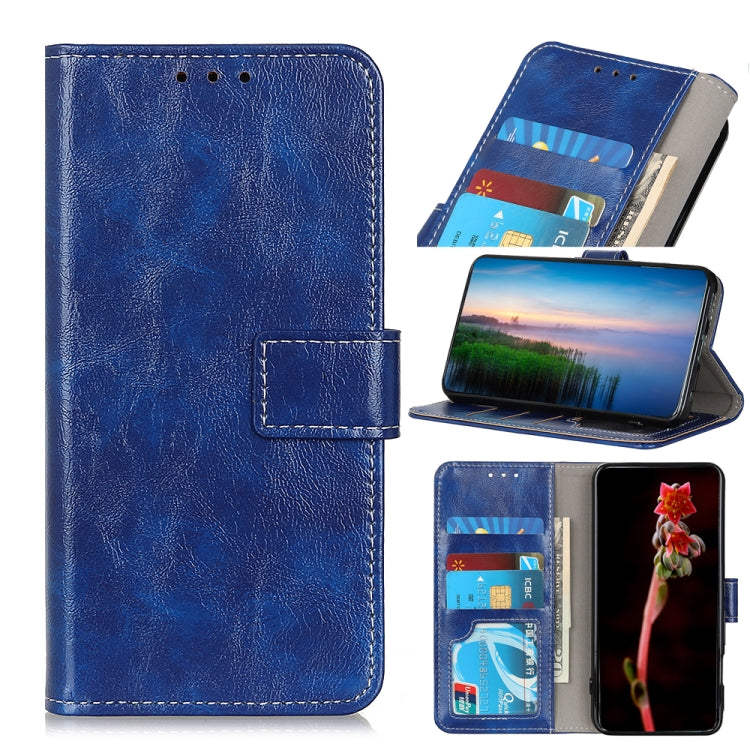 Retro Crazy Horse Texture Horizontal Flip Leather Case with Holder & Card Slots & Photo Frame & Wallet, For Xiaomi Poco M3 Pro 4G / Poco M3 Pro 5G / Redmi Note 10 5G, For OPPO Realme C21