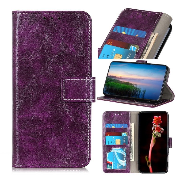 Retro Crazy Horse Texture Horizontal Flip Leather Case with Holder & Card Slots & Photo Frame & Wallet, For Xiaomi Poco M3 Pro 4G / Poco M3 Pro 5G / Redmi Note 10 5G, For OPPO Realme C21