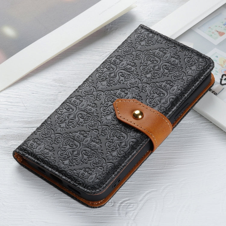 European Floral Embossed Copper Buckle Horizontal Flip PU Leather Case with Holder & Card Slots & Wallet & Photo Frame, For OPPO Realme C21, For Xiaomi Poco M3 Pro 4G / Poco M3 Pro 5G / Redmi Note 10 5G