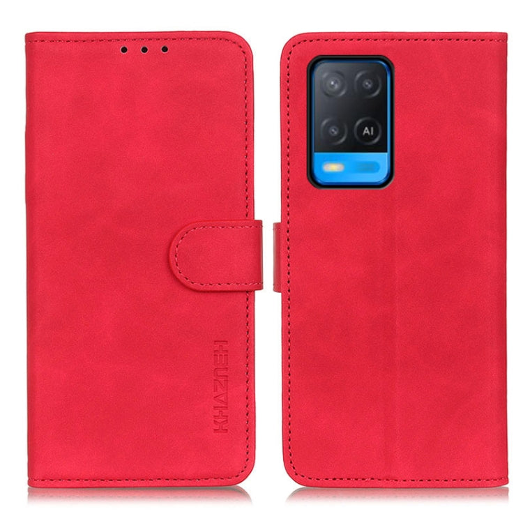 KHAZNEH Retro Texture PU + TPU Horizontal Flip Leather Case with Holder &amp; Card Slots &amp; Wallet, For OnePlus 9R, For OPPO A54 4G, For OPPO A93 5G / A54 5G / A74 5G, For OPPO Realme 8 / 8 Pro