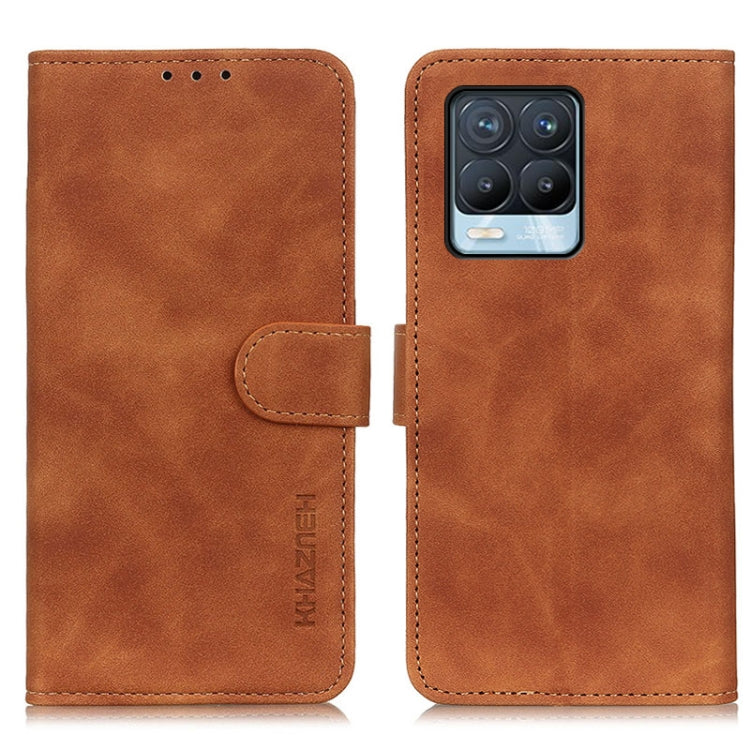 KHAZNEH Retro Texture PU + TPU Horizontal Flip Leather Case with Holder &amp; Card Slots &amp; Wallet, For OnePlus 9R, For OPPO A54 4G, For OPPO A93 5G / A54 5G / A74 5G, For OPPO Realme 8 / 8 Pro