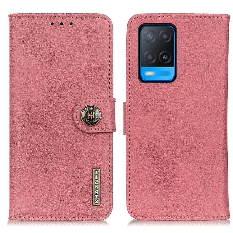 KHAZNEH Cowhide Texture Horizontal Flip Leather Case with Holder & Card Slots & Wallet, For OnePlus 9R, For OPPO A54 4G, For OPPO A93 5G / A54 5G / A74 5G, For OPPO Realme 8 / 8 Pro