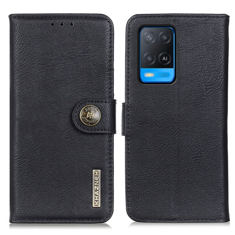 KHAZNEH Cowhide Texture Horizontal Flip Leather Case with Holder & Card Slots & Wallet, For OnePlus 9R, For OPPO A54 4G, For OPPO A93 5G / A54 5G / A74 5G, For OPPO Realme 8 / 8 Pro