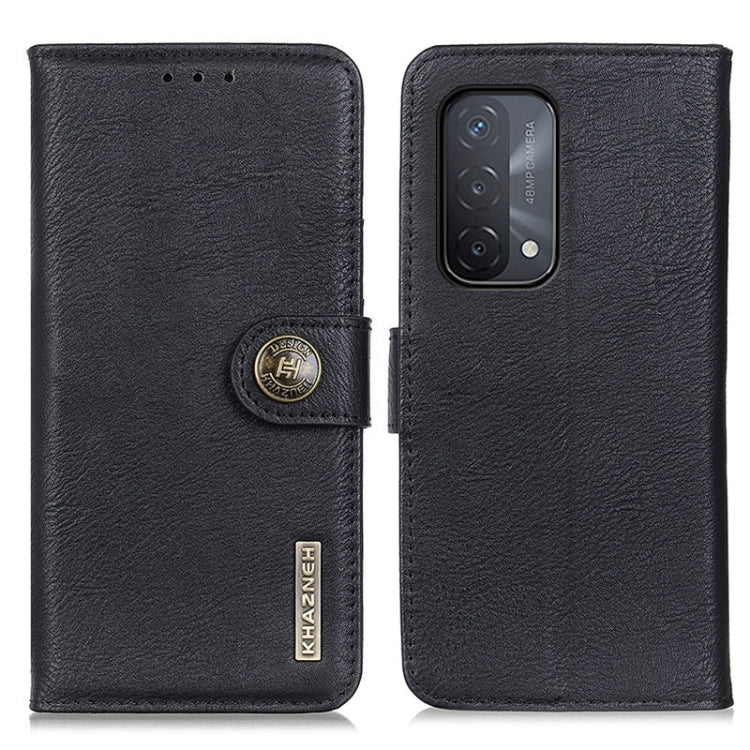 KHAZNEH Cowhide Texture Horizontal Flip Leather Case with Holder & Card Slots & Wallet, For OnePlus 9R, For OPPO A54 4G, For OPPO A93 5G / A54 5G / A74 5G, For OPPO Realme 8 / 8 Pro