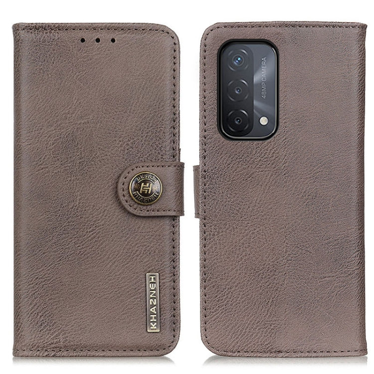 KHAZNEH Cowhide Texture Horizontal Flip Leather Case with Holder & Card Slots & Wallet, For OnePlus 9R, For OPPO A54 4G, For OPPO A93 5G / A54 5G / A74 5G, For OPPO Realme 8 / 8 Pro