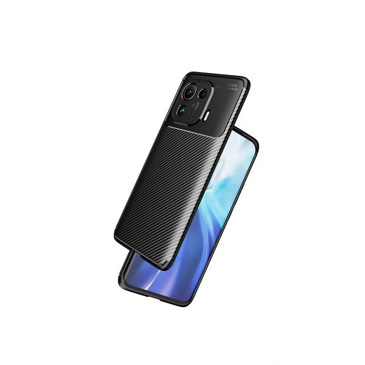 Carbon Fiber Texture Shockproof TPU Case, For Xiaomi 11 Pro