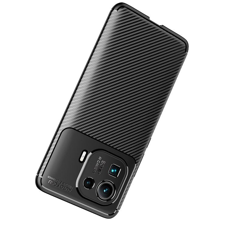 Carbon Fiber Texture Shockproof TPU Case, For Xiaomi 11 Pro