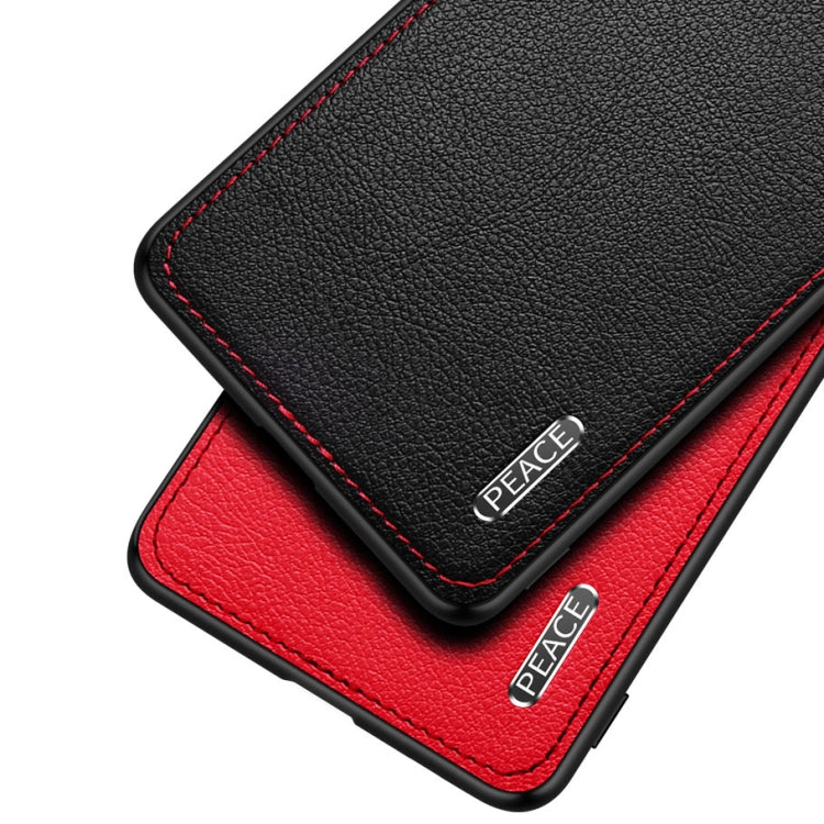 Frosted Metal + Leather Texture Protective Case, For vivo iQOO 5 5G, For iPhone 11