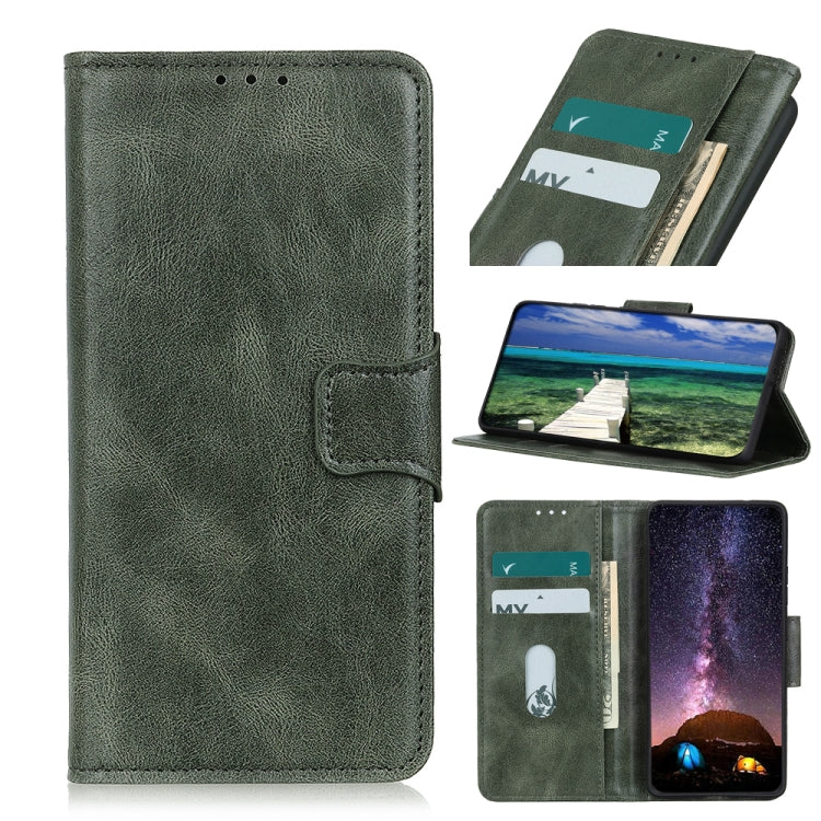 Mirren Crazy Horse Texture Horizontal Flip Leather Case with Holder & Card Slots & Wallet, For Samsung Galaxy S21 FE, For OPPO Realme 8 Pro