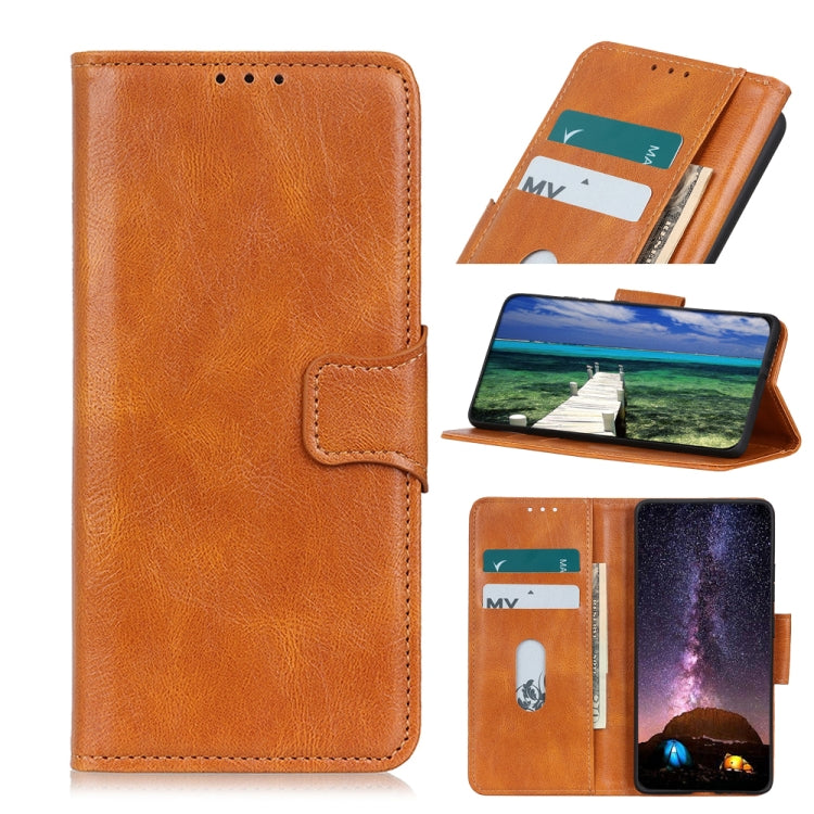 Mirren Crazy Horse Texture Horizontal Flip Leather Case with Holder & Card Slots & Wallet, For Samsung Galaxy S21 FE, For OPPO Realme 8 Pro