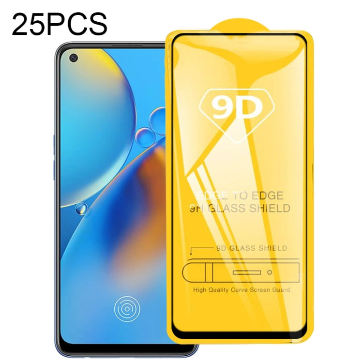 For OPPO A74 5G 25pcs 9D Full Glue Full Screen Tempered Glass Film, For OPPO Reno5 Z (25 PCS), For OPPO A74 5G (25 PCS), For OPPO F19 (25 PCS), For OPPO A54 (25 PCS), For OPPO Find X3 Lite (25 PCS), For OPPO F19 Pro / F19 Pro+ (25 PCS)