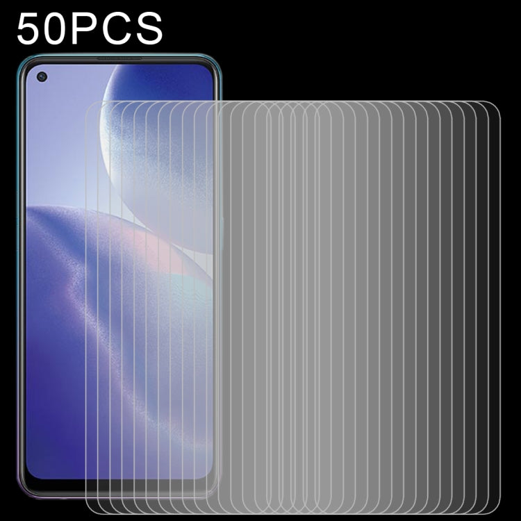50pcs 0.26mm 9H 2.5D Tempered Glass Film