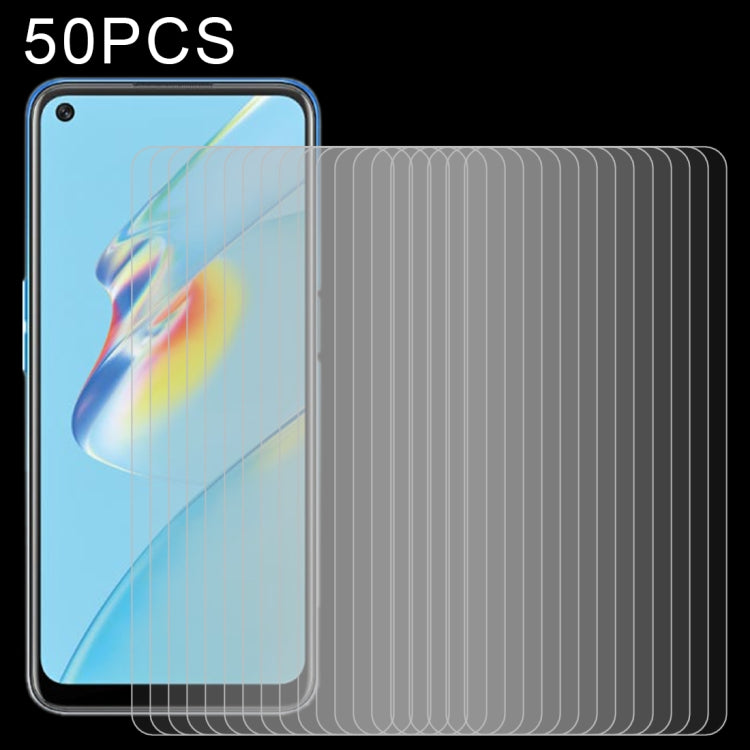 50pcs 0.26mm 9H 2.5D Tempered Glass Film, For OPPO Reno5 Z (50 PCS), For OPPO A74 5G (50 PCS), For OPPO F19 (50 PCS), For OPPO A54 (50 PCS), For OPPO Find X3 Lite (50 PCS), For OPPO F19 Pro / F19 Pro+ (50 PCS), For OPPO Reno5 Lite (50 PCS)