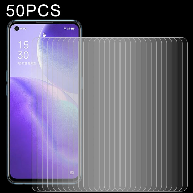 50pcs 0.26mm 9H 2.5D Tempered Glass Film, For OPPO Reno5 Z (50 PCS), For OPPO A74 5G (50 PCS), For OPPO F19 (50 PCS), For OPPO A54 (50 PCS), For OPPO Find X3 Lite (50 PCS), For OPPO F19 Pro / F19 Pro+ (50 PCS), For OPPO Reno5 Lite (50 PCS)