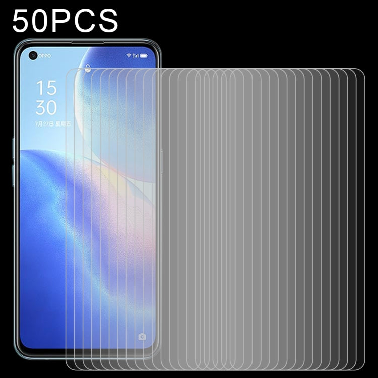 50pcs 0.26mm 9H 2.5D Tempered Glass Film, For OPPO Reno5 Z (50 PCS), For OPPO A74 5G (50 PCS), For OPPO F19 (50 PCS), For OPPO A54 (50 PCS), For OPPO Find X3 Lite (50 PCS), For OPPO F19 Pro / F19 Pro+ (50 PCS), For OPPO Reno5 Lite (50 PCS)