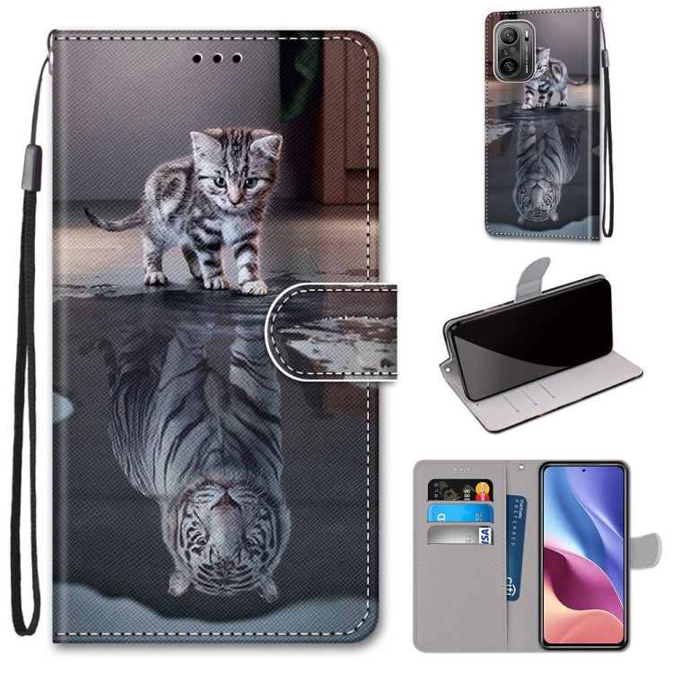 Coloured Drawing Cross Texture Horizontal Flip PU Leather Case with Holder & Card Slots & Wallet & Lanyard, Series 1