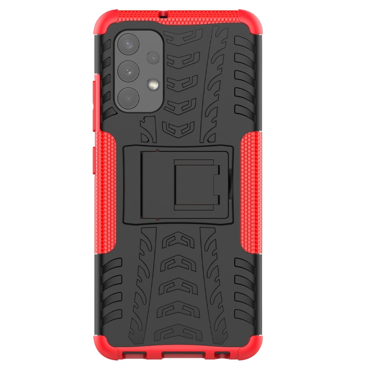 Tire Texture Shockproof TPU+PC Protective Case with Holder, For Samsung Galaxy A32 4G, For vivo Y20, For Xiaomi Redmi Note 10