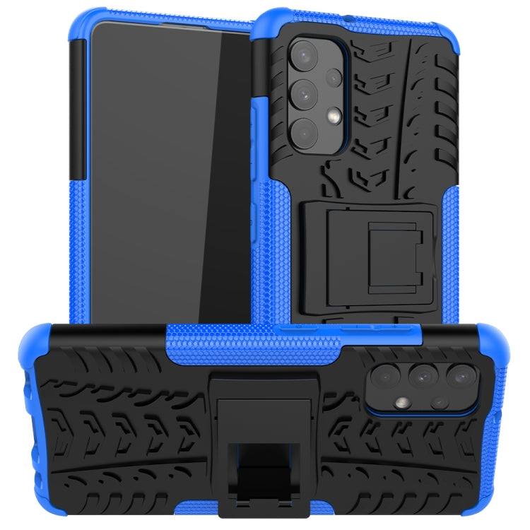 Tire Texture Shockproof TPU+PC Protective Case with Holder, For Samsung Galaxy A32 4G, For vivo Y20, For Xiaomi Redmi Note 10