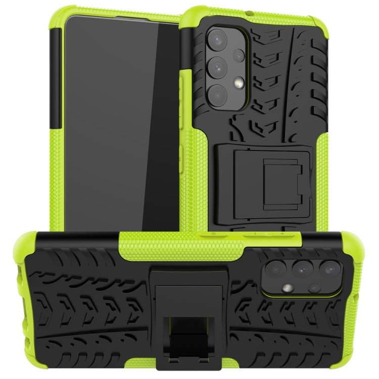 Tire Texture Shockproof TPU+PC Protective Case with Holder, For Samsung Galaxy A32 4G, For vivo Y20, For Xiaomi Redmi Note 10