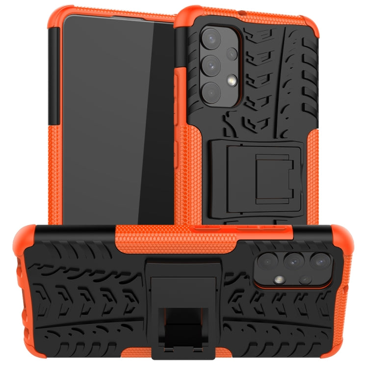 Tire Texture Shockproof TPU+PC Protective Case with Holder, For Samsung Galaxy A32 4G, For vivo Y20, For Xiaomi Redmi Note 10