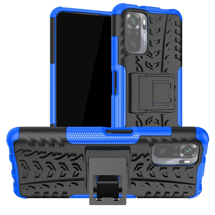 Tire Texture Shockproof TPU+PC Protective Case with Holder, For Samsung Galaxy A32 4G, For vivo Y20, For Xiaomi Redmi Note 10