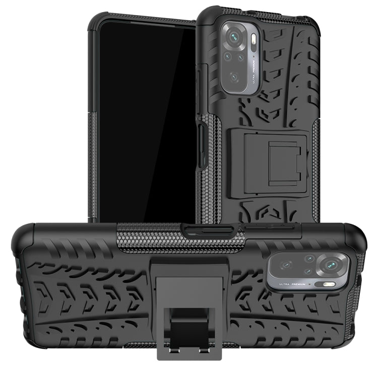 Tire Texture Shockproof TPU+PC Protective Case with Holder, For Samsung Galaxy A32 4G, For vivo Y20, For Xiaomi Redmi Note 10