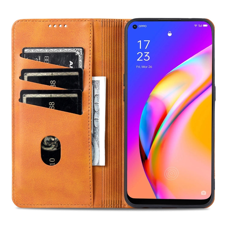 AZNS Magnetic Calf Texture Horizontal Flip Leather Case with Card Slots &amp; Holder &amp; Wallet, For OPPO A94 / F19 Pro / Reno5 Lite, For Xiaomi Mi 11 Ultra