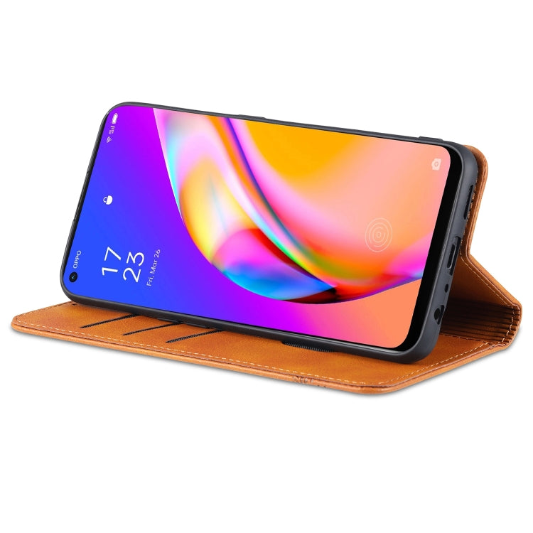 AZNS Magnetic Calf Texture Horizontal Flip Leather Case with Card Slots &amp; Holder &amp; Wallet, For OPPO A94 / F19 Pro / Reno5 Lite, For Xiaomi Mi 11 Ultra