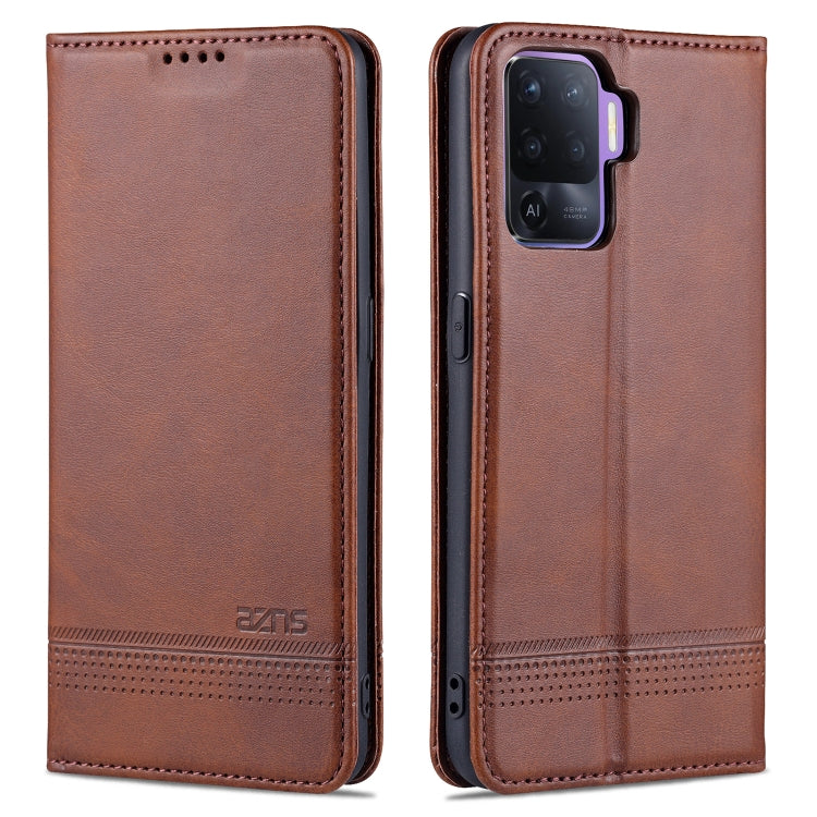 AZNS Magnetic Calf Texture Horizontal Flip Leather Case with Card Slots &amp; Holder &amp; Wallet, For OPPO A94 / F19 Pro / Reno5 Lite, For Xiaomi Mi 11 Ultra