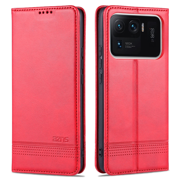 AZNS Magnetic Calf Texture Horizontal Flip Leather Case with Card Slots & Holder & Wallet, For OPPO A94 / F19 Pro / Reno5 Lite, For Xiaomi Mi 11 Ultra