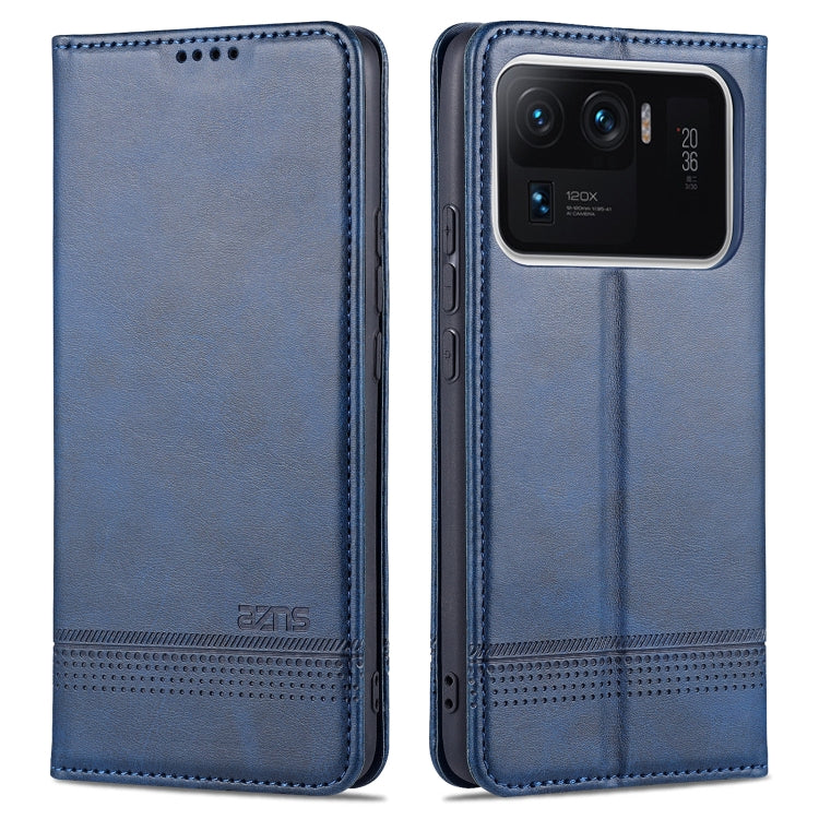 AZNS Magnetic Calf Texture Horizontal Flip Leather Case with Card Slots &amp; Holder &amp; Wallet, For OPPO A94 / F19 Pro / Reno5 Lite, For Xiaomi Mi 11 Ultra