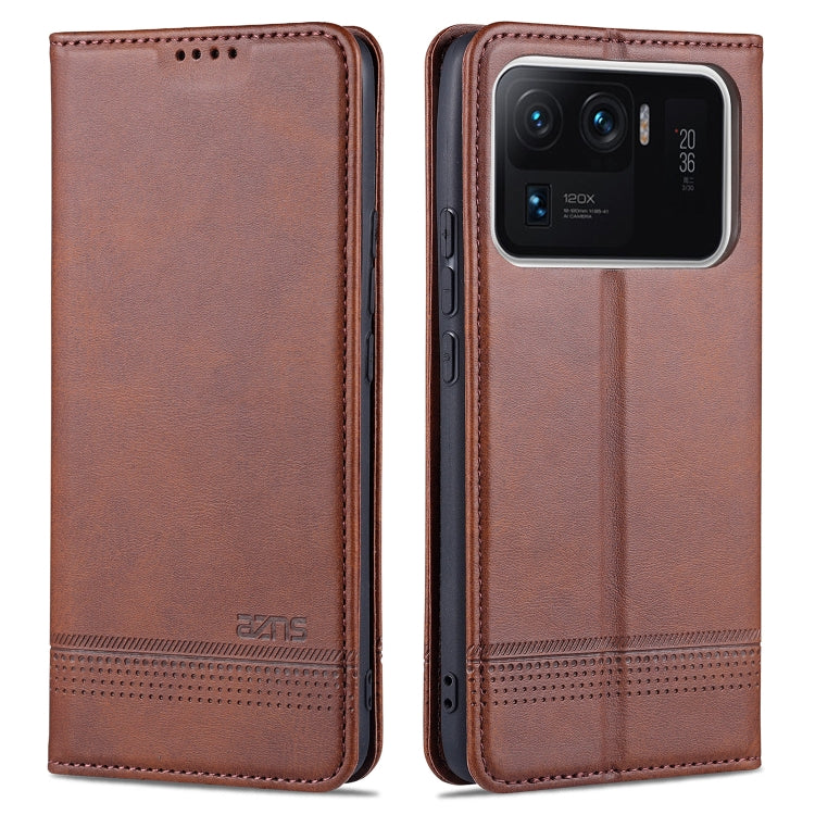 AZNS Magnetic Calf Texture Horizontal Flip Leather Case with Card Slots &amp; Holder &amp; Wallet, For OPPO A94 / F19 Pro / Reno5 Lite, For Xiaomi Mi 11 Ultra
