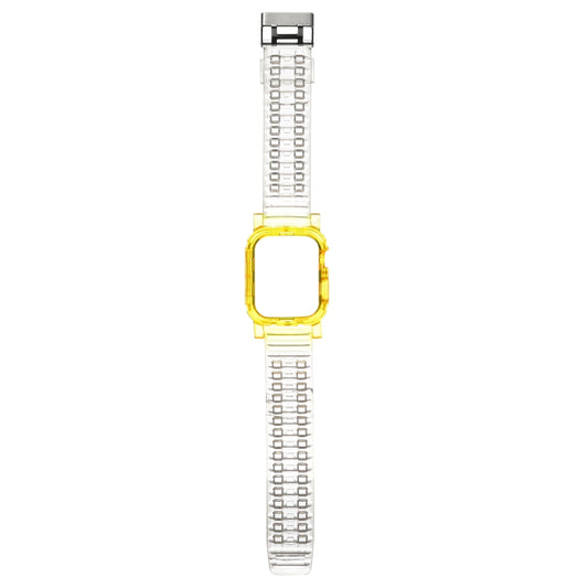 Crystal Clear Color Contrast Replacement Strap Watchband, For Apple Watch Series 7  41mm / & 6 & SE & 5 & 4 40mm, For Apple Watch Series  7  45mm / & 6 & SE & 5 & 4 44mm