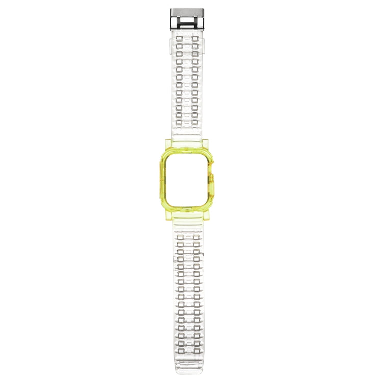 Crystal Clear Color Contrast Replacement Strap Watchband, For Apple Watch Series 7 41mm / &amp; 6 &amp; SE &amp; 5 &amp; 4 40mm, For Apple Watch Series 7 45mm / &amp; 6 &amp; SE &amp; 5 &amp; 4 44mm