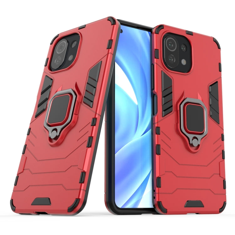 Shockproof PC + TPU Protective Case with Magnetic Ring Holder, For OnePlus 9R, For OPPO Realme 8, For Xiaomi Mi 11 Lite