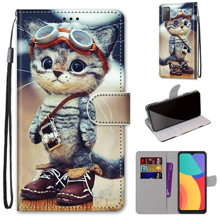 Coloured Drawing Cross Texture Horizontal Flip PU Leather Case with Holder & Card Slots & Wallet & Lanyard, Series 1