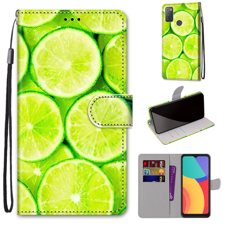 Colored Drawing Cross Texture Horizontal Flip PU Leather Case with Holder &amp; Card Slots &amp; Wallet &amp; Lanyard, Series 1