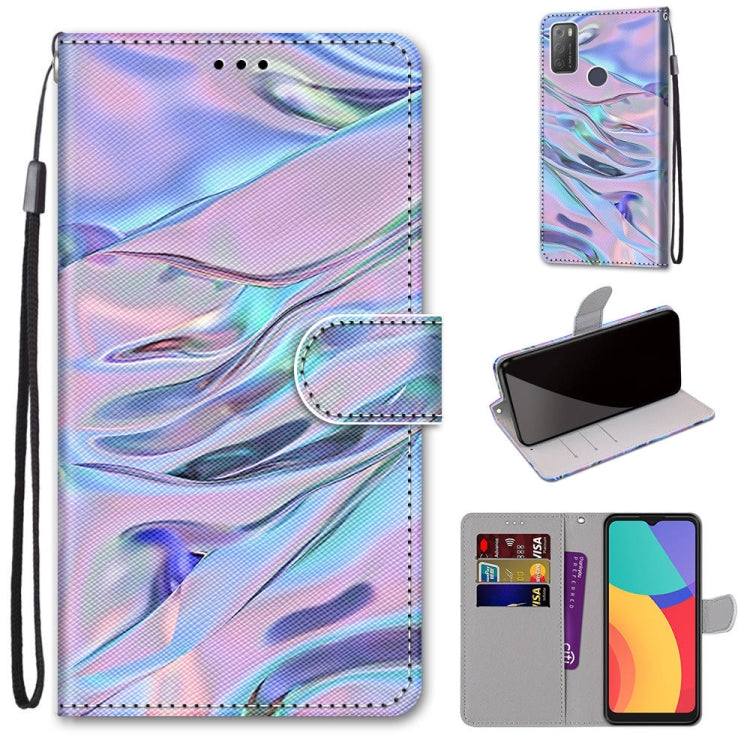 Colored Drawing Cross Texture Horizontal Flip PU Leather Case with Holder &amp; Card Slots &amp; Wallet &amp; Lanyard, Series 1