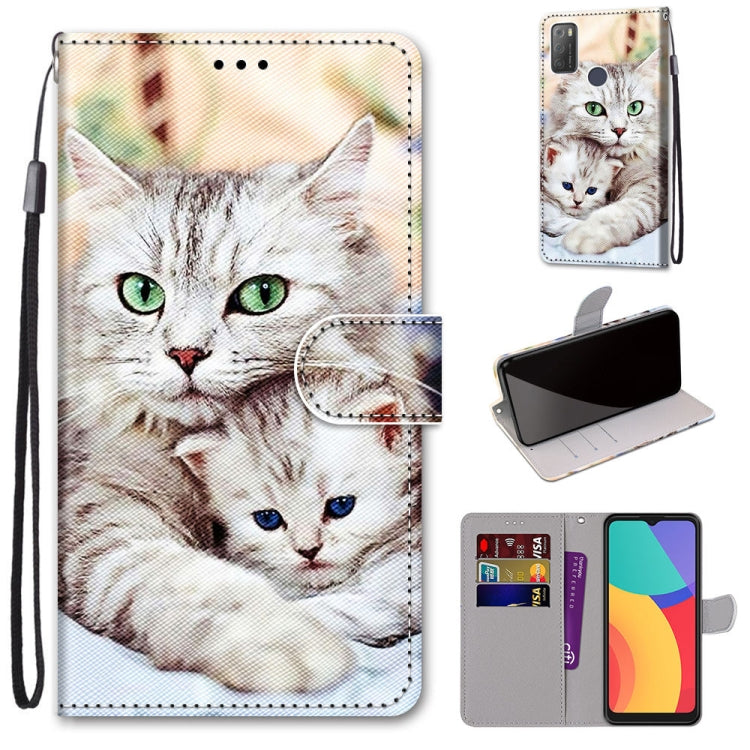 Coloured Drawing Cross Texture Horizontal Flip PU Leather Case with Holder & Card Slots & Wallet & Lanyard, Series 1