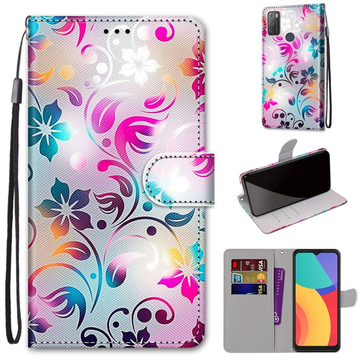 Colored Drawing Cross Texture Horizontal Flip PU Leather Case with Holder &amp; Card Slots &amp; Wallet &amp; Lanyard, Series 1