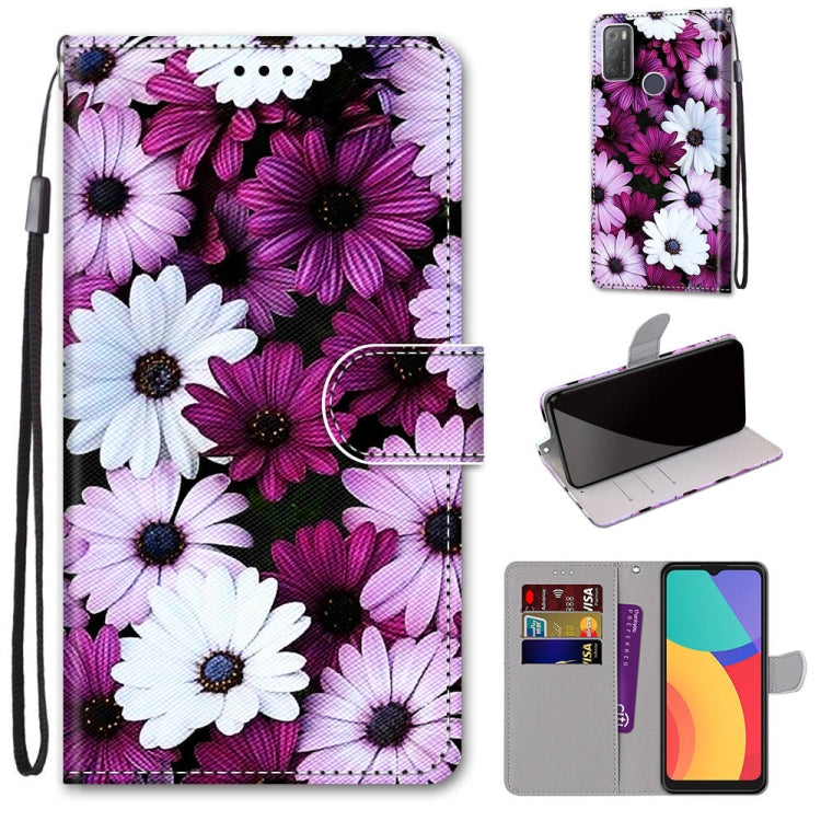 Colored Drawing Cross Texture Horizontal Flip PU Leather Case with Holder &amp; Card Slots &amp; Wallet &amp; Lanyard, Series 1