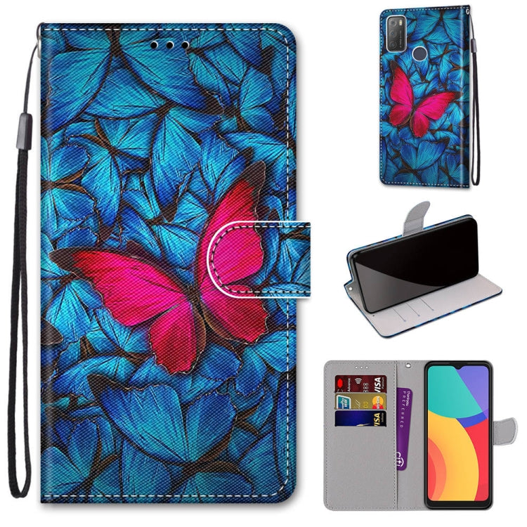 Coloured Drawing Cross Texture Horizontal Flip PU Leather Case with Holder & Card Slots & Wallet & Lanyard, Series 1