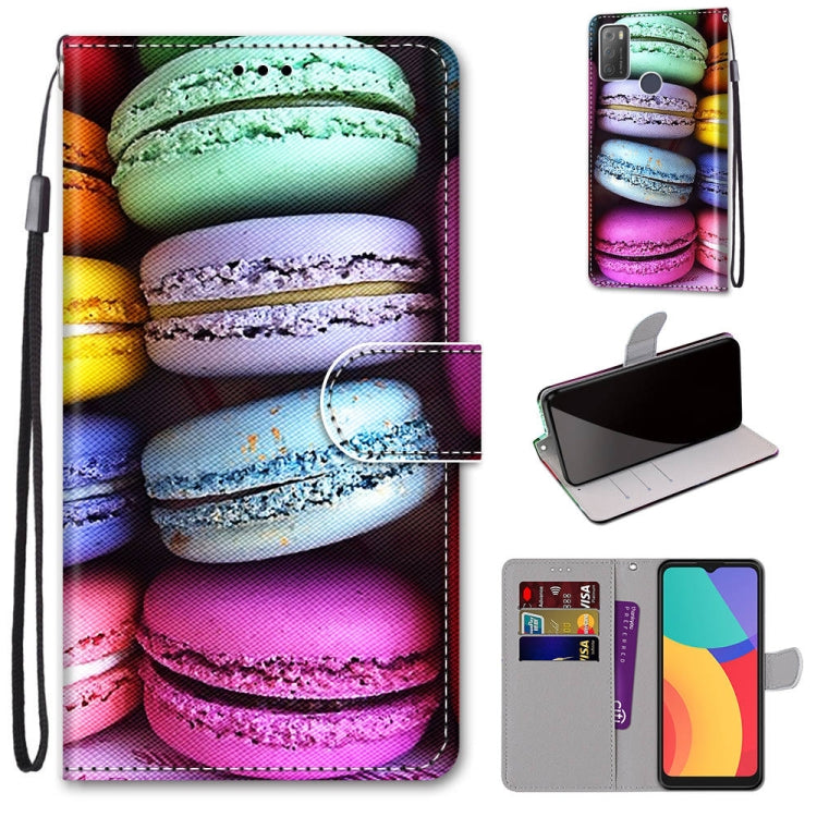 Coloured Drawing Cross Texture Horizontal Flip PU Leather Case with Holder & Card Slots & Wallet & Lanyard, Series 1