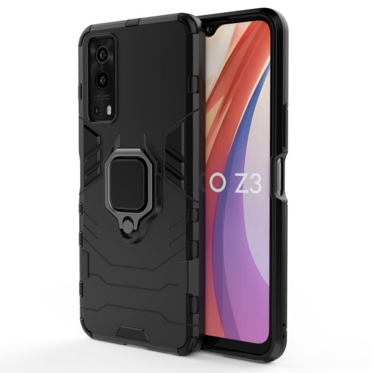 Shockproof PC + TPU Protective Case with Magnetic Ring Holde, For OPPO Reno5 Z 5G, For vivo iQOO Z3 5G