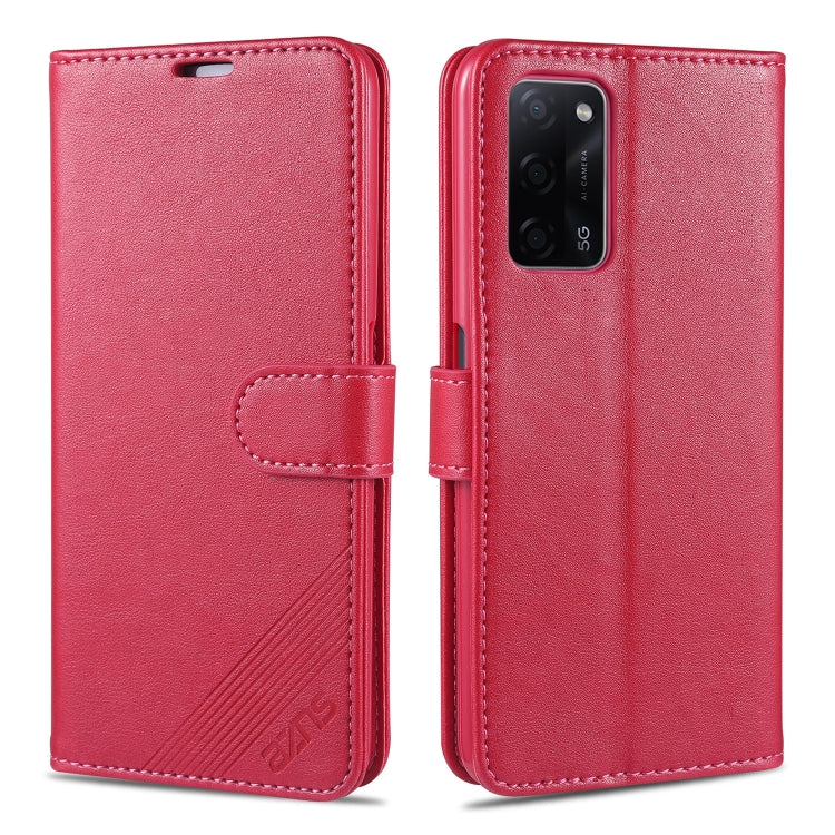 AZNS Sheepskin Texture Horizontal Flip Leather Case with Holder & Card Slots & Wallet, For OPPO A55 5G, For OPPO A93 5G, For OPPO A74 5G