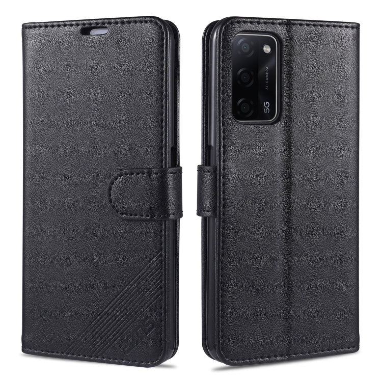 AZNS Sheepskin Texture Horizontal Flip Leather Case with Holder & Card Slots & Wallet, For OPPO A55 5G, For OPPO A93 5G, For OPPO A74 5G