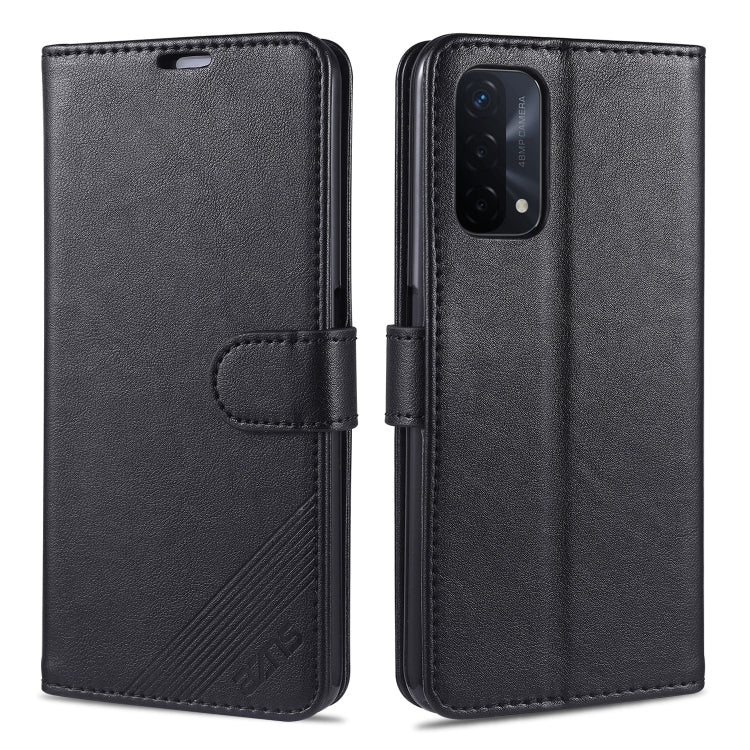 AZNS Sheepskin Texture Horizontal Flip Leather Case with Holder & Card Slots & Wallet, For OPPO A55 5G, For OPPO A93 5G, For OPPO A74 5G