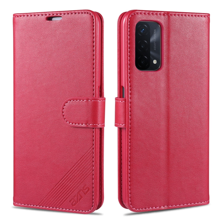 AZNS Sheepskin Texture Horizontal Flip Leather Case with Holder & Card Slots & Wallet, For OPPO A55 5G, For OPPO A93 5G, For OPPO A74 5G