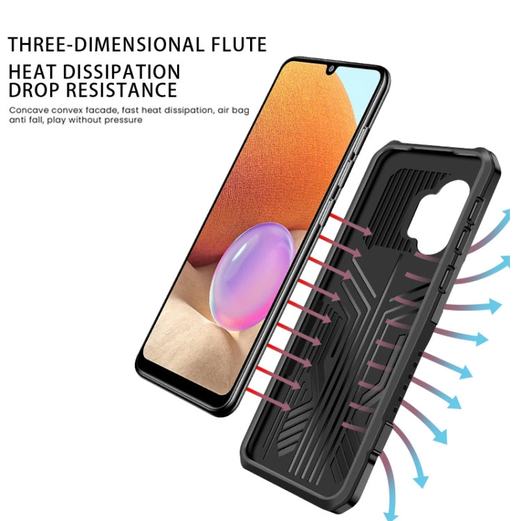 Vanguard Warrior All Inclusive Double-color Shockproof TPU + PC Protective Case with Holder, For OPPO A54 4G, For OPPO Realme 8 / 8 Pro, For Redmi Note 10 Pro Max, For Redmi Note 10 Pro, For Samsung Galaxy A32 4G