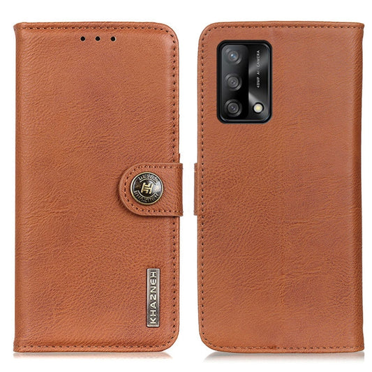 KHAZNEH Cowhide Texture Horizontal Flip Leather Case with Holder & Card Slots & Wallet, For OPPO F19 / A74 4G, For Samsung Galaxy A22 4G(EU Version), For Samsung Galaxy A22 5G(EU Version)